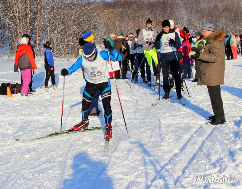 В Мурманске студенты соревновались в лыжных гонках