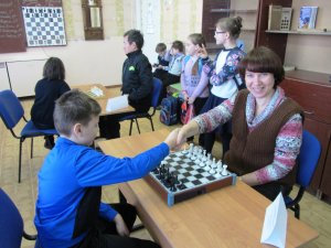 Шахматный турнир среди учеников и учителей