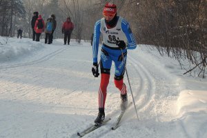 Гонка классическим стилем на юношеском Первенстве России по лыжным гонкам