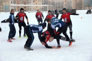 Открытый турнир по регби на снегу