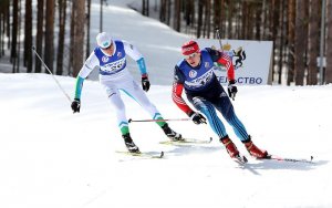 Спринт на всероссийских соревнованиях по лыжным гонкам