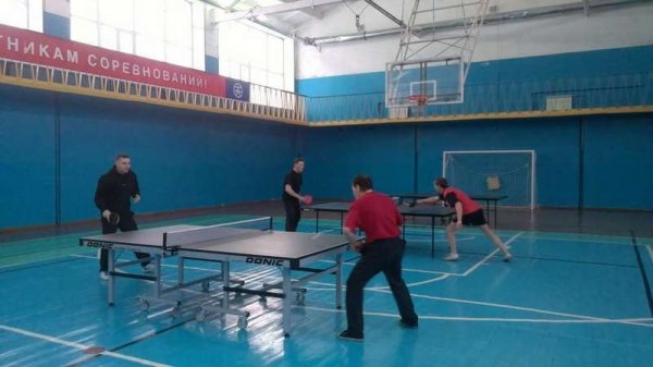 Пожарные разыграли медали в настольный теннис