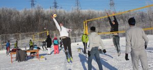 Мурманской областной турнир по волейболу на снегу