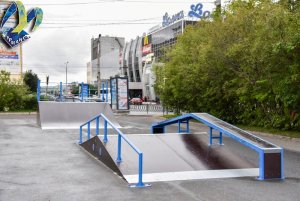 В центре Мурманска появилась новая скейтплощадка