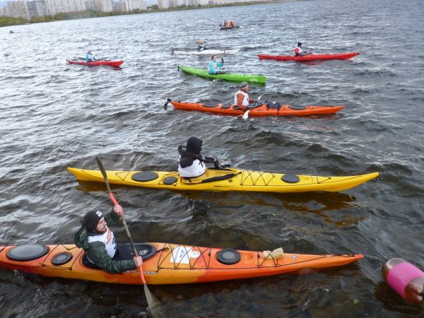 В Мончегорске на озере Лумболка прошел «Каяк-кросс»