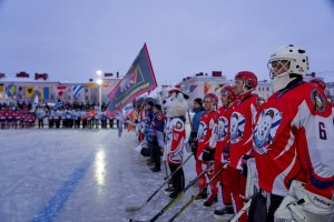 Открытие Северной военной хоккейной лиги