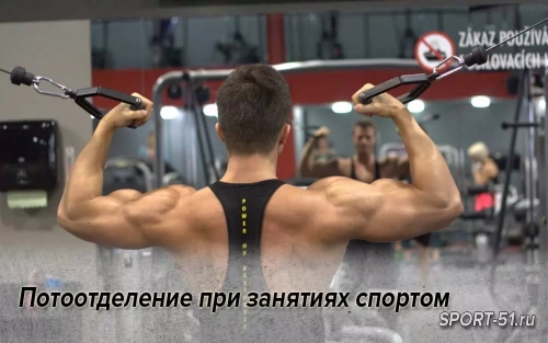 Потоотделение при занятиях спортом