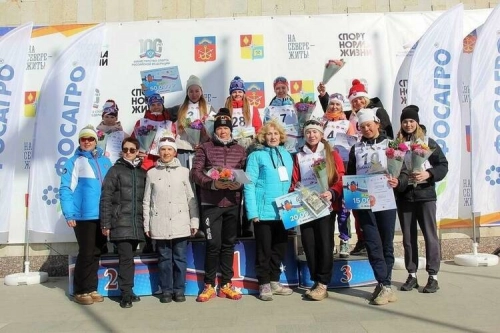 Прошла гонка первенства России по лыжам