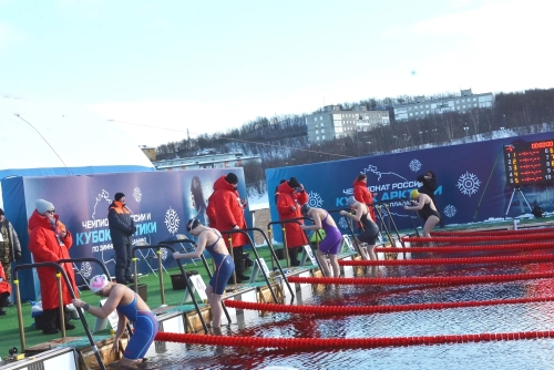 Немного тёплого душа к Чемпионату зимнего плавания